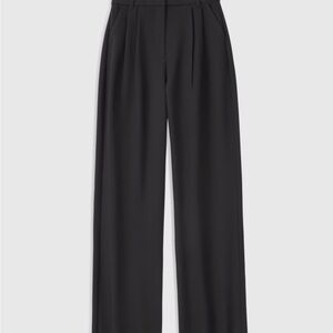 Abercrombie & Fitch Black Curve Love Sloan Tailored Wide Leg Pants